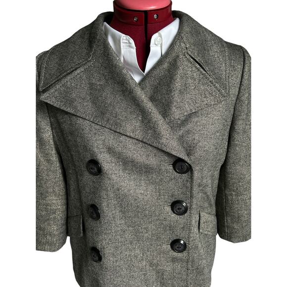 Classiques Entier Women’s Size S/M Wool Blend Double Breasted Cropped Jacket - Picture 6 of 8